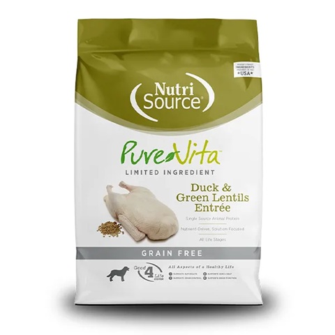 Nutri Source Pure Vita Duck & Green Lentils Entrée Grain Free